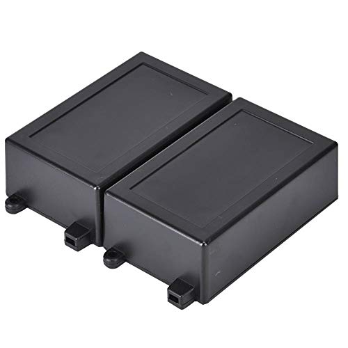 2PCS Plastic Electronic Project Box,ABS Instrument Box,IP53, to Protect and Store Relays,Modules, Circuit Boards,Precision Components