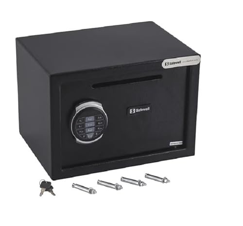 Cofre Eletrônico Com Boca De Lobo Safewell 25 El Preto