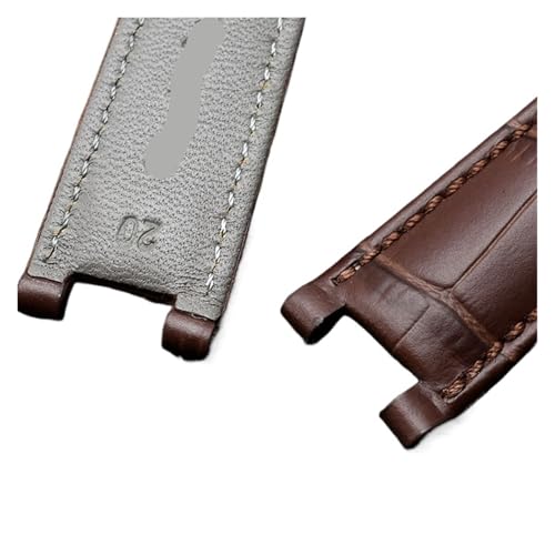 Correa de cuero para reloj resistente con muesca y hebilla de acero 5