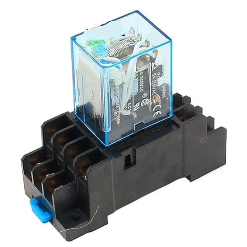 Commutateur de relais 12V multi-contacts pour rail DIN industriel