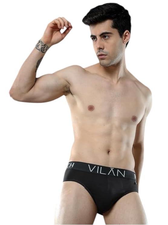 vilan Rich Brief Presents a 100% Cotton Regular Fit Solid Men's in a Convenient 2-Piece packy for Timeless Style and Comfort C.Brown-picture-32