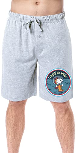 Peanuts Mens' Snoopy I Need My Space Character Sleep Pajama Shorts