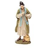  Holyart Berger avec flûte résine Peinte 10 cm Gamme M. Landi