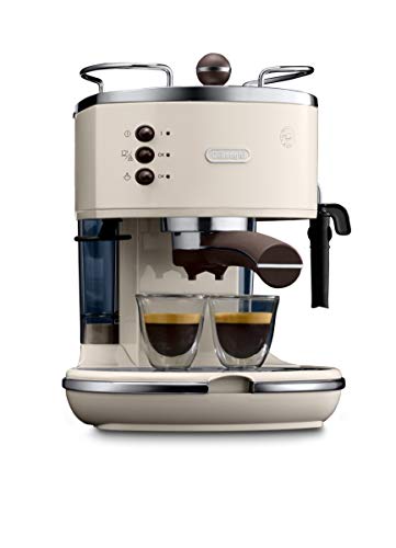 De'Longhi Vintage Icona Traditional Barista Pump Espresso Machine, Coffee and Cappuccino Maker, ECOV311BG, Cream 2 Gallery Image De'Longhi Vintage Icona Traditional Barista Pump Espresso Machine, Coffee and Cappuccino Maker, ECOV311BG, Cream 2 Gallery Image