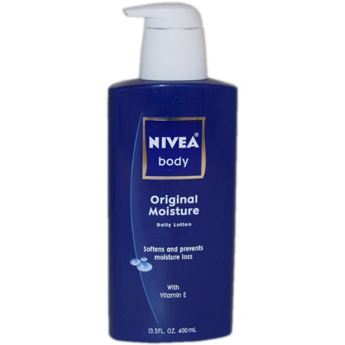 Nivea Original Moisture Daily Lotion for Normal to Dry Skin, 13.5 Fluid Ounce (Pack of 3)