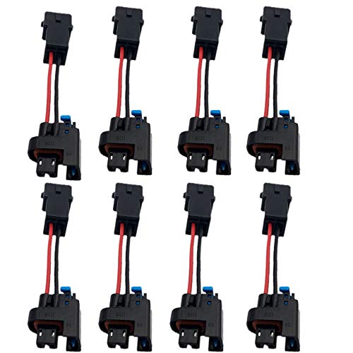 8PCS for Compatible with LQ4 LQ9 4.8 5.3 6.0 Injectors into LS1 LT1 EV1 Wiring Harness Connectors