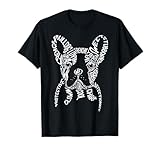French Bulldog Typography T Shirt Word Art Frenchie Dog Gift T-Shirt