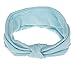 Produktbild Hlnaughty Frauen-Kreuz-Knoten-Sport-Haar-Halter-Elastisches Festes Stirnband-Mädchen-Multifunktionshaarband-Turban-Haar-Zusatz-Blau