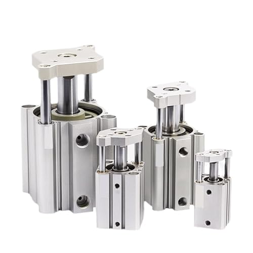 Cylindre pneumatique compact CQMB20-25 double effet avec tige de guidage