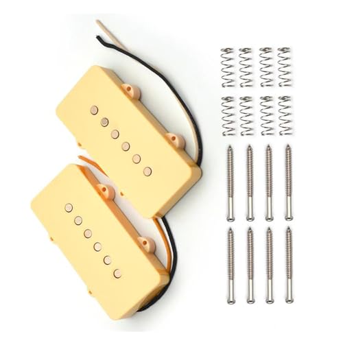 Micro guitare électrique Alnico 5 Retro Single Coil 6 cordes jaune 8.1K 8.8K pour manche et chevalet