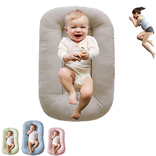 Image of oliwex Baby Lounger,Baby Lounge for Newborn,Infant Lounger for 0-12Months (British Apricot)