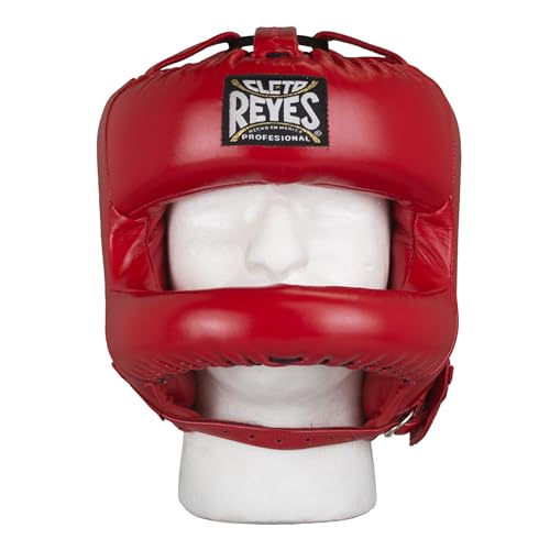 CLETO REYES Boxing Redesigned Headgear, Leather, Classic Red