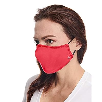 Tommie Copper Community Wear Face Masks I Double Lined, Copper Infused, Ear Straps & Nose Wire, Face Covering (Pack of 2)