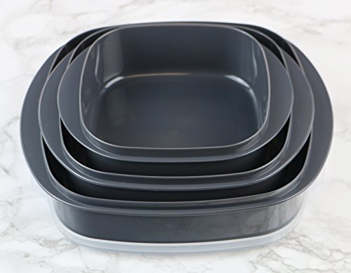 Reston Lloyd Microwave Cookware & Storage, Adjustable Vent On Lids Cookware Set, Multiple Sizes, Gray #TOP1