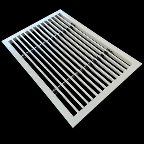 Image of Premium Central air Conditioning Grille- Linear Bar Grilles - Aluminium Powder Coated Grill, Ventilation Grill, Home Grill, ac Jali, Grill for Wall, Sidewall and Ceiling (12 inch * 8 inch)