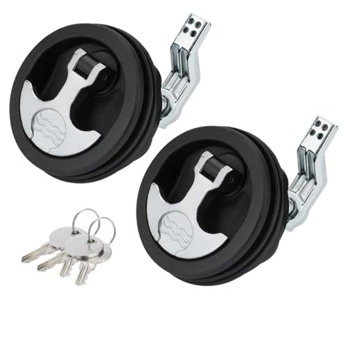 BSET MATEL 2 Pcs T-Handle Boat Hatch Latch Lock