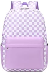 Purple and White Plaid