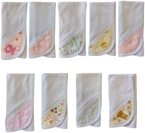 Kit 3 Paninho Fraldinha Toalhinha Boca Bebê Dupla Algodão