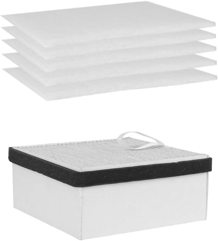 Replacement Filter Set Compatible with FUMECLEAR FC2001A Fume Extractor, Includes 6 Pre-Filters & 1 Two-in-One Filter with Coconut Shell Activated Carbon Layer