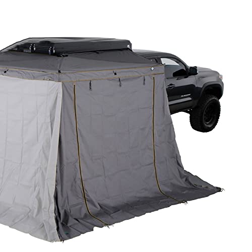 Overland Vehicle Systems Nomadic 270 LTE Awning Walls 1 and 2 - Passenger Side Universal Storm & Extreme Weather Shelter Wall Set - Includes Travel Storage Bag & TrendsAuto Decal | 18349909