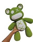 MBETA Handmade DIY Crochet Wool Knitting Doll Tibbers Bear Material Package Finished Product