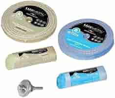 Kit Lucidatura Professionale 4 Paste + 4 Dischi Cotone 150mm - Per Metalli, Acciaio E Alluminio
