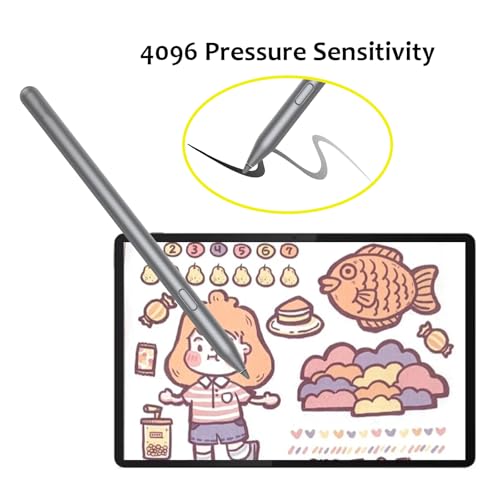 Image of Tab Pen Plus For Lenovo Tab Pen Plus AP500U,AP501U Compatible With Lenovo Tab M11,Tab P12,Tab K11 /K11 Plus,Tab Y700,Tab M11 Plus 5G Support Lpp 2.0 Tablet Protocols, Grey