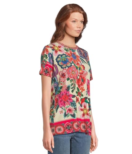 Johnny Was Women's The Janie Favorite Short Sleeve Crew Neck Tee-Kal2