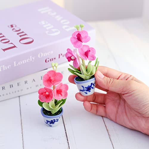 Imanes decorativos 3D flores orquídeas Vanda set 2 miniatura 6