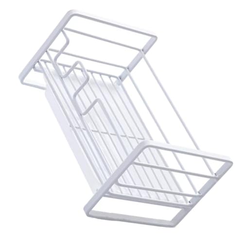 GETAJGHSD Estante para Fregadero de Cocina de Rejilla de Drenaje, Portaesponjas Funcional, Organizador Compacto para Espacios Estrechos, Almacenamiento Práctico y Ventilado, Accesorio