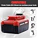 Energup 2Pack PCC685L Replace for Porter Cable 20V Lithium Battery 6.5Ah, for 20-Volt Power Tools PCC685LP PCC680L PCC681L PCC682L, Incliude 1Pack Porter-Cable 20V Battery Charger