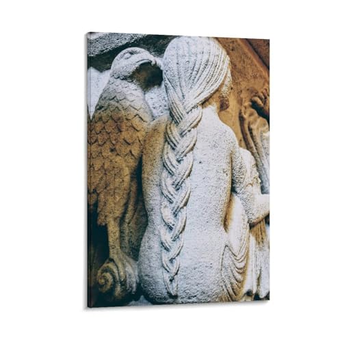 Nestemfo The Antipodes Poster auf Leinwand, Kunst, Gemälde, Büro, Zuhause, Wanddekoration, 60 x 90 cm