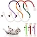 Partideal 6 Stück Kauspielzeug, Katzenspielzeug Selbstbeschäftigung, Katzen Spielzeug, Interaktives Spielzeug für Katzen, Cat Toys für Zahnpflege Zahnreinigung Gegen Mundgeruch Stressabbau (2 Größen)
