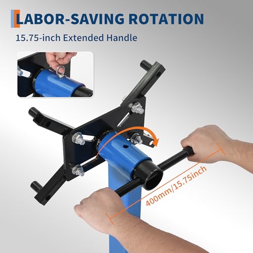GarveeTech Heavy Duty Engine Stand,1500 LBS Capacity,Foldable Engine Motor Stand with 360-Degree Rotating Head,4 -Adjustable Arms & 5-Casters,for Vehicle Maintenance and Auto Repair by GarveeTech - Image 6