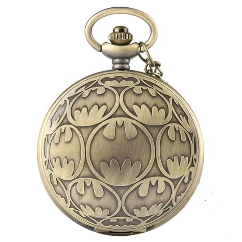 AAKG Montre de Poche à clapet Vintage, Montre de Poche en Quartz, Montre Murale à Collier étudiant, Montre à chaîne (Horloge à chaîne)