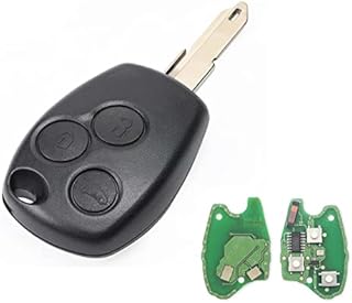 Heart Horse 3 Buttons Car Key Fob Cover Replacement for Clio Modus Vivaro Trafic Movano Primastar with 433Mhz PCF7946 Chip Smart Remote Control Key Case Shell