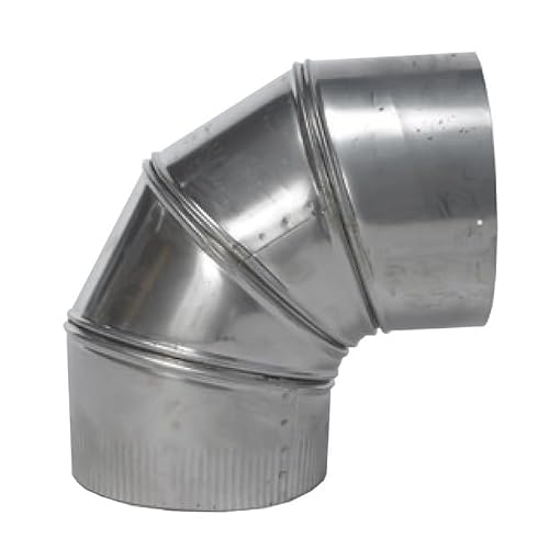 National Chimney 6" x 90 Degree Adjustable Elbow - 304 Stainless Steel