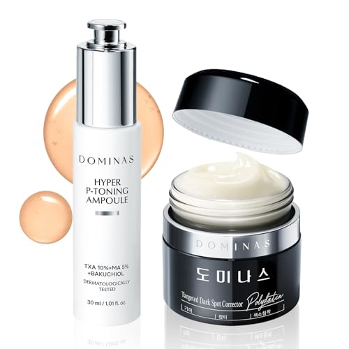 DOMINAS Dark Spot Correcting duo - 10% TXA Hyper P-Toning Serum & Dark Spot Corrector Cream Duo for Hyperpigmentation & Sun Spots