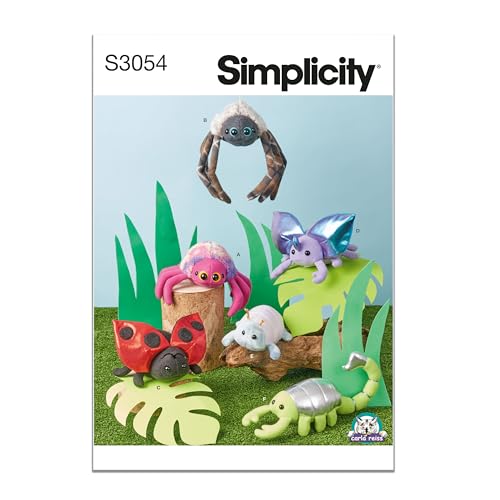 Simplicity SS3054OS Plush Bugs Sewing Pattern Packet by Carla Reiss,