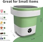 Laveuse portable, 20L Mise à jour avec laveuse le panier de spin, 3 Modes de nettoyage adaptés aux petits vêtements, pliable design idéal pour l'hôtel, la maison, l'appartement et le campain