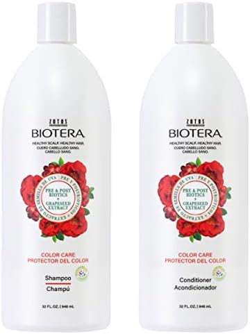 Biotera Color Care Extending Shampoo and Conditioner Set | Protect Color-Treated Hair | Microbiome Friendly | Vegan | 32 Fl Oz