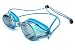 Resurge Sports Anti Fog Racing Swimming Goggles with Quick Adjust Bungee Strap (Blue Mirrored)