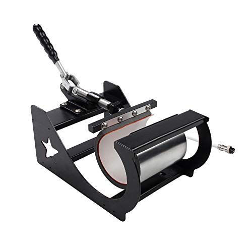 PowerPress HPM-1515-U4 5 in 1 Multifunction Sublimation Heat Press Machine for T-Shirts, Mug,and Cap, 15"x12", Black, Brown