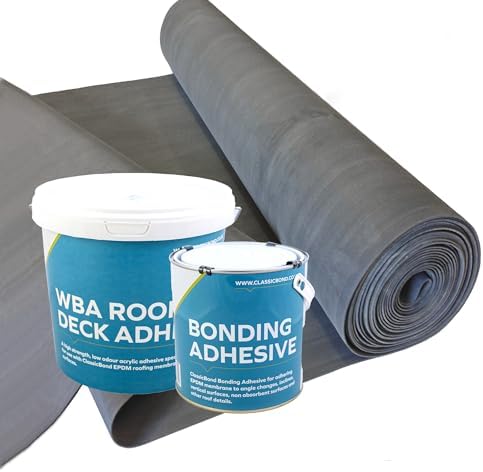 EPDM Rubber Roofing Kit for Flat Roofs - 1.2mm BBA Certified Clas...