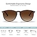 CARFIA Round Sunglasses for Women Polarized UV Protection, Trendy Retro Designer Style CA5100