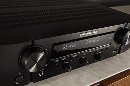 Marantz NR1200 Stereo Receiver, HiFi Amplifer for Home Cinema, 5 HDMI Inputs & 1 Output, Bluetooth, WiFi, AirPlay 2, Google Assistant / Siri / Alexa Compatible, HEOS, Music Streaming - Black