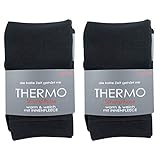 WÄRMESPEICHER - Diese extra warmen Thermo Strümpfe sind mit weichem Innenfleece ausgestattet - perfekt für die kalte Jahreszeit
