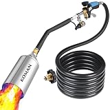 Heavy Duty Weed Torch Burner,Propane Torch Weed Burner (CSA Certified),Flamethrower with 9.8 FT Hose