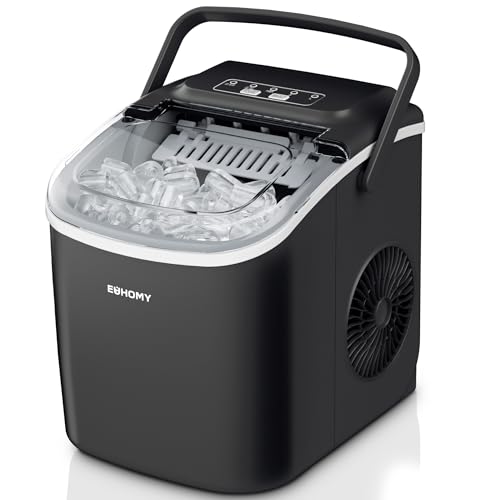 EUHOMY IJsblokjesmachine - Klein, 12 kg capaciteit, snelle ijsbereiding