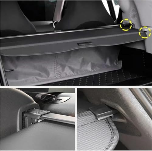 Evita miradas indiscretas con el separador carga retráctil CR-V accesorios interior de coche 5